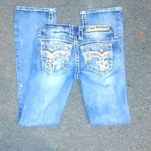 Boot cut blue jeans